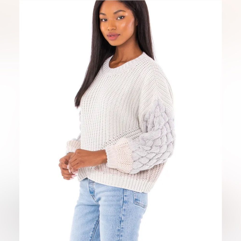Splendid cable knit Margo Sweater​ - Picture 4 of 10